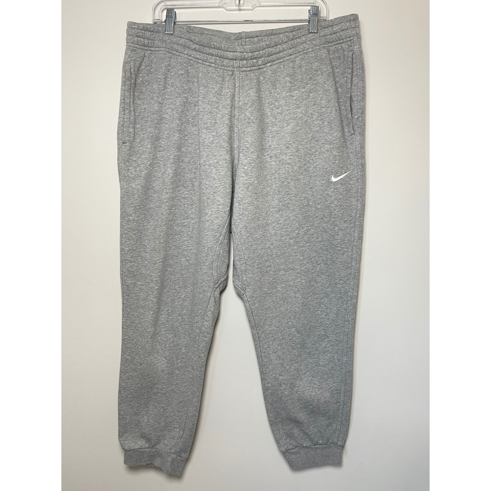 Nike Fleece Joggers Mens XXL Grey Sweatpants 826431-063 2XL